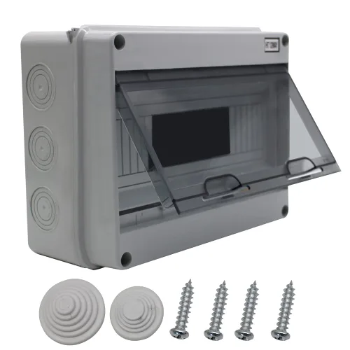 Miniatura 11 de Caja de protección de distribución con riel DIN IP65 ABS transparente cubierta transparente Power mcb caja de distribución para disyuntor