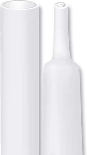 Miniatura 19 de XHF Tubo termorretráctil blanco impermeable de 1/4 de pulgada 3:1 con certificación UL, 20 pies, cable de alambre de grado marino, sellado