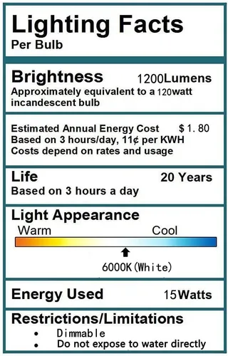Miniatura 5 de Bombilla LED R7S blanca de 4.646 in/4.65 pulgadas, 15 W, 6000 K, R7S (paquete de 3) 110 V, T3 J, reemplazo de bombilla halógena de 150 W