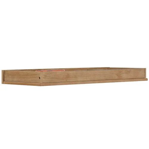 Miniatura 6 de Evolur Mini cambiador en madera de granero – Cambiador de tocador de madera maciza con soportes de seguridad y compartimentos de almacenamiento