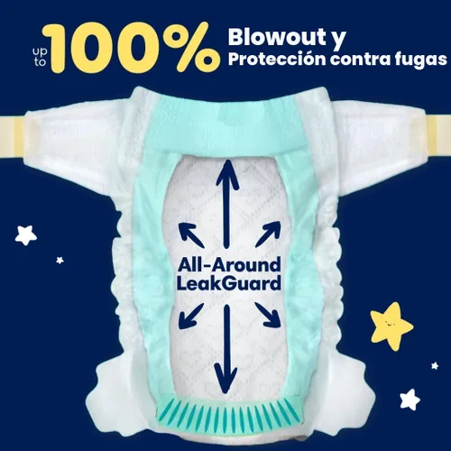 Miniatura 5 de Pampers ZZZ Pañales Nocturnos, Talla 7 (41+ libras), 36 Unidades, Protección Nocturna Pañales Desechables para Bebé, Protección Nocturna contra