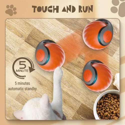 Miniatura 8 de Upgrade Speedy - Juguete para gatos con cola 3.0, juguete interactivo para gatos de interior, juguete interactivo para gatos de interior, recargable