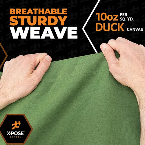 Miniatura 6 de Xpose Safety Lona de Lona - Lonas de Lona Verde de 10oz Resistentes al Agua con Ojales de Latón - Lona Multiusos para Exteriores para Campamento
