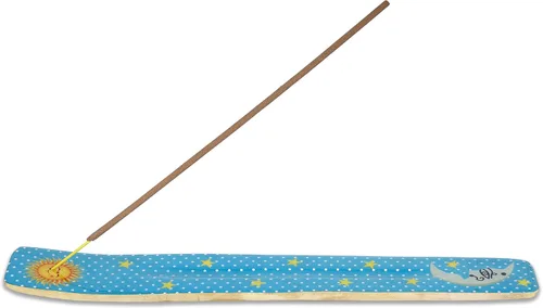 Miniatura 12 de Bless-International Quemador Tradicional Hecho a Mano de Madera Portaincienso Soporte Recogecenizas para Aromaterapia-Meditación-Yoga