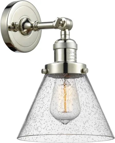 Miniatura 8 de Innovations 203-BB-G54 1 Aplique de luz, pantalla de campana pequeña, latón cepillado