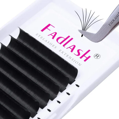 Miniatura 17 de FADLASH Extensiones de pestañas con rizo D, 0.07 mm, bandeja mixta fácil de usar, pestañas de volumen 2D-10D, autoaplicables, 15-20 mm