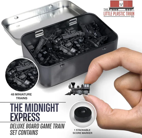 Miniatura 2 de Midnight Express Deluxe - Juego de tren de mesa Piezas de jugador para boleto para montar y otros juegos de mesa de tren para adultos, familiares