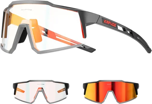 Miniatura 11 de KAPVOE Gafas de Ciclismo Fotocromáticas MTB Bicicleta de Montaña Lentes de Transición para Hombres Mujeres - K9022 01