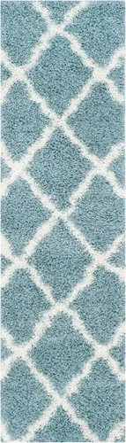 Miniatura 28 de Safavieh - Dallas Shag Collection SGD257A - Alfombra de área con diseño de enrejado de 10 x 14 pies