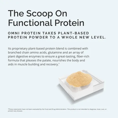 Miniatura 3 de BRAINMD Dr Amen OMNI Protein Vanilla - 2.38 libras - Proteína en polvo a base de plantas - Promueve la recuperación de energía y ejercicio - Vegano