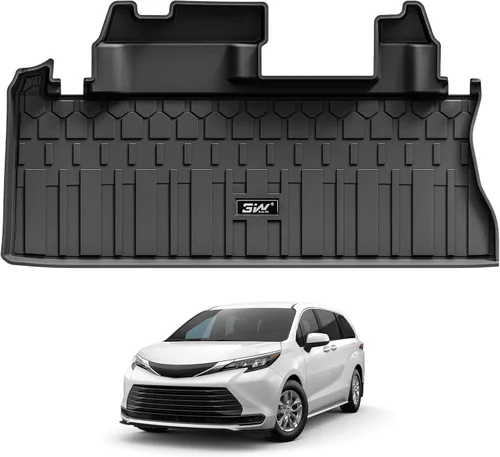 Miniatura 12 de 3W Alfombrilla de carga personalizada para Toyota Sienna 2021-2026, alfombrilla de maletero TPE para Sienna 7 asientos y 8 asientos, accesorios