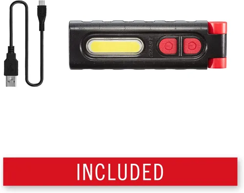 Miniatura 5 de Coast PM100R Luz de trabajo giratoria de 180 grados con base magnética, negro/rojo