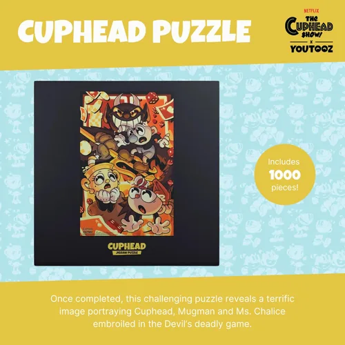 Miniatura 2 de Youtooz Youtooz Puzzle Collection - Rompecabezas de 1000 piezas, con licencia oficial coleccionable del videojuego Cuphead, por Youtooz Puzzle