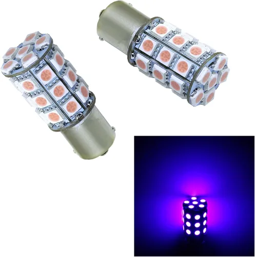 Miniatura 7 de PA 2 bombillas LED azules 13SMD 1156 para señal de giro, marcador lateral, respaldo de parada, luz trasera