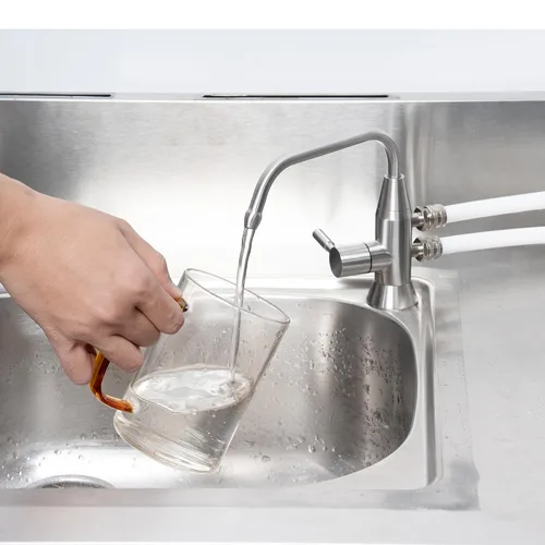 Miniatura 4 de Grifo de agua alcalina, 1/2 "grifo ionizador de dos caños de acero inoxidable para sistema de filtración de ionizador de agua alcalina