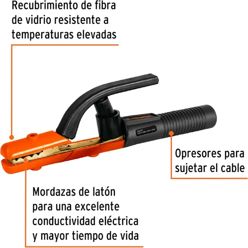 Miniatura 2 de TRUPER PPE-500 Soportes de electrodo de palo de 500 amperios