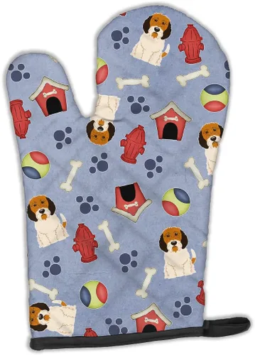 Miniatura 19 de Caroline's Treasures BB2732OVMT Dog House Collection Border Collie - Guante de horno grueso resistente al calor para sartenes calientes y horno