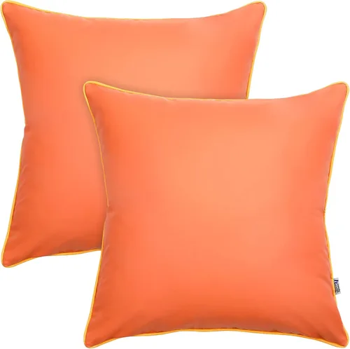 Miniatura 10 de Paquete de 2 fundas de almohada para exteriores de 12 x 20 pulgadas, resistente al agua, de piel de silicona, resistente a los rayos UV, resistente
