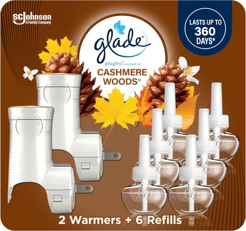 Miniatura 12 de Glade PlugIns - Kit de iniciación de ambientador, aceites esenciales y perfumados para el hogar y el baño, manzana y canela, 4.02 onzas líquidas, 2