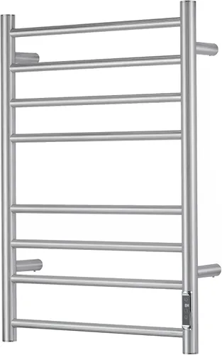 Calentador de toallas con temporizador integrado ETW44-2S para baño, calentador de toallas de baño montado en la pared, calentador de toallas