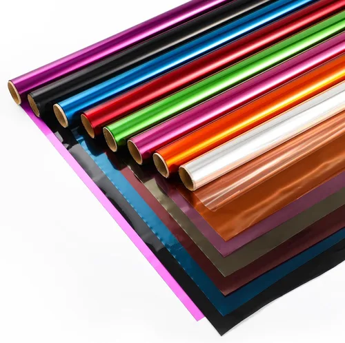 8 colores – Envoltura de celofán de colores para cestas de regalo y manualidades DIY – Envoltura de celo de colores, decoración navideña (17" x 10