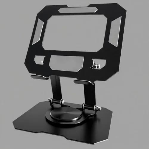 Miniatura 4 de Soporte de tableta para iPad, soporte de escritorio giratorio de 360°, soporte de escritorio plegable ajustable de acero al carbono, para iPad Pro