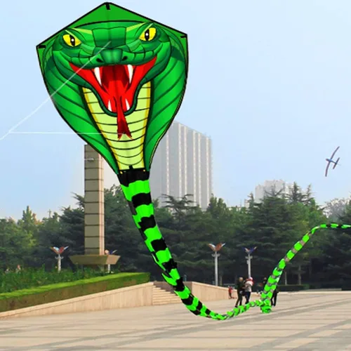 Miniatura 4 de HENGDA KITE Cometas de serpiente de gran potencia con línea voladora Cometa deportiva divertida al aire libre