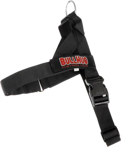 Miniatura 3 de BULLHUG Arnés ajustable para perro, sin tirones, sin estrangulamiento, para bulldogs ingleses, bulldogs franceses, pugs y razas de pecho ancho, Negro