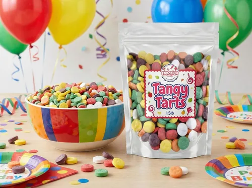 Miniatura 6 de Sweet and Tart - Mezcla variada de dulces crujientes masticables, bolsa a granel de 1.5 libras de cereza, uva, limón, lima, naranja, piña, sabores