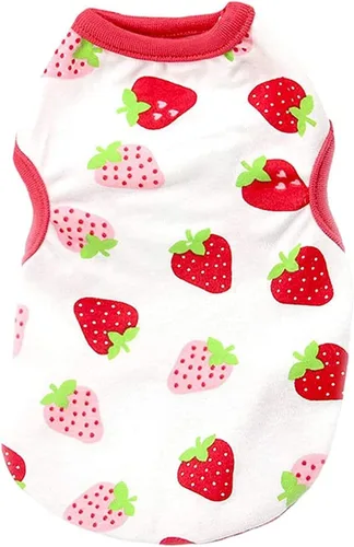 Miniatura 12 de Camisa para perros pequeños, linda camiseta de algodón suave sin mangas para perros pequeños, gatos, chaleco de verano para perros y gatos, camiseta