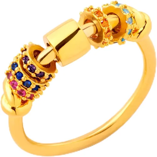 STORYJEWELLERY Anillo de Girar, Anillos de Ansiedad para Mujeres, Anillo Giratorio, Anillos Silenciosos de Girar para el Estrés de la Ansiedad,