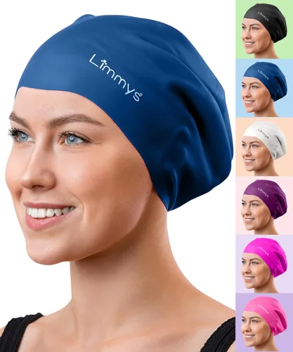 Miniatura 13 de Limmys Gorro de Natación Premium para Mujeres con Cabello Largo – Gorro de Natación de Silicona Suave para Mujeres – Cómodo, Ajuste con Espacio
