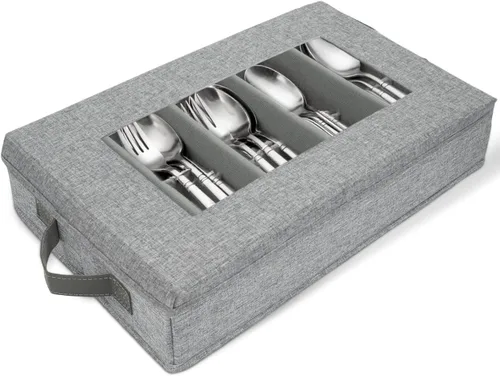 Miniatura 9 de HOMELUX THEORY 8 piezas de contenedores de almacenamiento de porcelana de carcasa dura, almacenamiento de tazas, copas de vino, utensilios