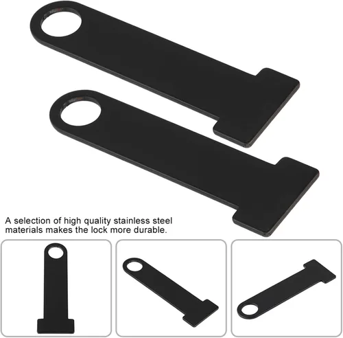 Miniatura 5 de 2 cerraduras para casco de motocicleta, kit de liberación rápida de hebilla de correa de anillo en D de acero inoxidable, accesorio de modificación