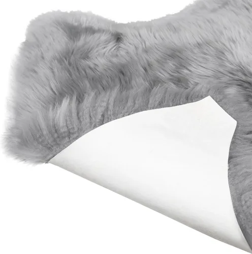 Miniatura 3 de MH MYLUNE HOME Alfombra de Piel de Oveja Genuina, Manta de Piel de Oveja Natural de Nueva Zelanda, Funda Lujosa y Esponjosa para Asiento/Silla