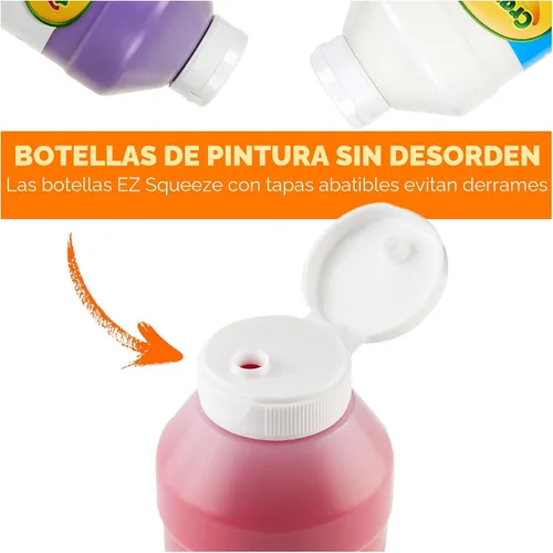 Miniatura 5 de Crayola Pintura Lavable (12 unidades), Juego de Pintura a Granel para Proyectos de Arte para Niños, 16 Oz, Suministros de Manualidades No Tóxicos