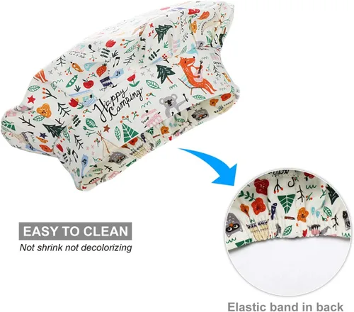 Miniatura 3 de Jennice House - Juego de delantal y gorro de chef para niños, lindos delantales para hornear de niños para cocinar delantales para bebés que hornean