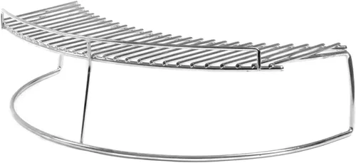 BBQGUYS Signature - Estante de calentamiento de acero inoxidable de 17 pulgadas, se adapta a Big Green Egg Large y Kamado Joe Classic, BBQ-KW-17-SS