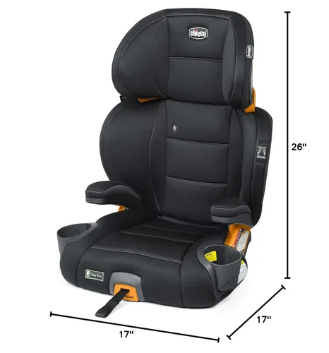 Miniatura 9 de Chicco KidFit ClearTex Plus 2 en 1 Asiento elevador de posicionamiento con cinturón para automóvil, sin respaldo y con respaldo alto, para niños