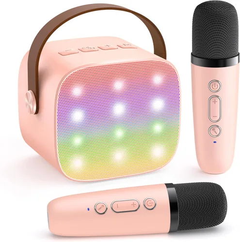 Miniatura 15 de YLL Mini máquina de karaoke para niños y adultos, regalos de cumpleaños para niños de 3, 4, 5, 6, 7, 8, 9 años o más, altavoz Bluetooth portátil
