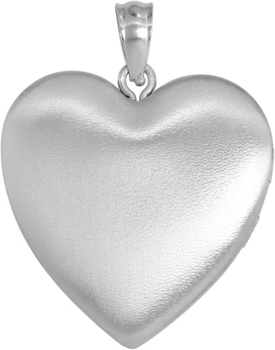 Miniatura 5 de Collar de plata de ley con forma de corazón de diamanteurna de 1 imagen de 1 pulgada