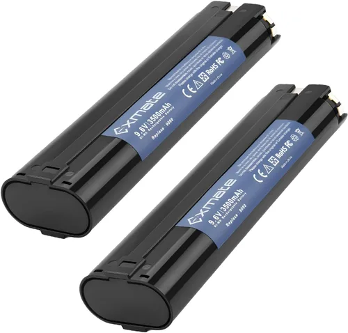 Exmate Batería de repuesto de 3500mAh 9.6V para Makita 9000 9033 9600 193890-9 192696-2 632007-4 6096D 6093D DA391D 6095D 5090D 4390D 6012HD 50900D