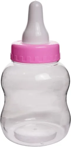 Miniatura 8 de Evershine Banco de biberones de plástico, banco de ducha de bebé rellenable azul de 13 pulgadas, centro de mesa de botella de plástico Jumbo Baby