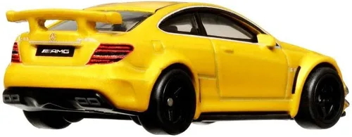 Miniatura 5 de Hot Wheels Serie Mercedes-Benz C63 AMG Coupé Black a escala 1/64, modelo de automóvil fundido a presión, naranja, mediano, 2023, más de 3 años