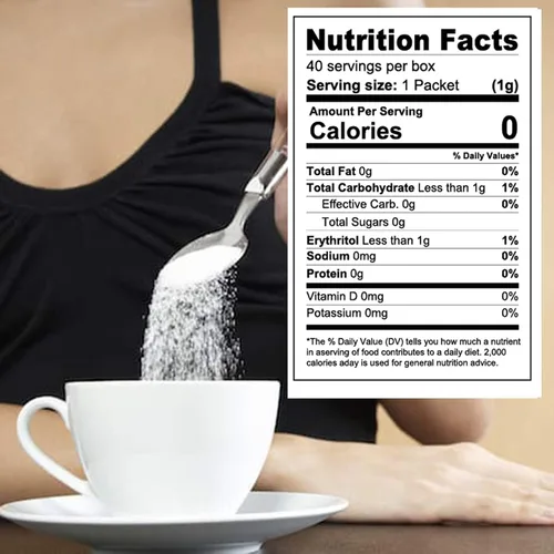 Miniatura 4 de Sweet Nature Edulcorante de Stevia Eritritol en polvo – Sustituto del azúcar cetogénico para diabéticos – Vegano, bajo en carbohidratos
