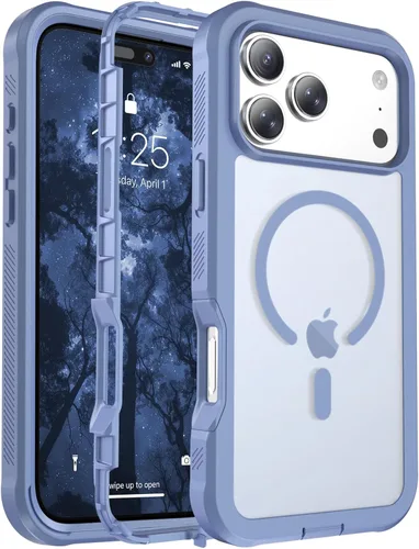 Miniatura 137 de jaroco - Funda magnética compatible con MagSafe para iPhone 11 de 6.1 pulgadas; protección de grado militar contra caídas, de doble capa
