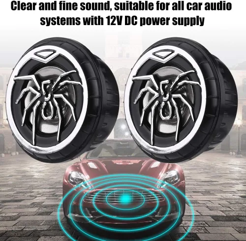 Miniatura 8 de Meiyya Compras Spree - Altavoz de audio para coche, altavoz de audio de araña, tweeter, altavoz de audio para coche, fácil de usar, altavoz de audio