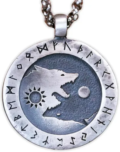 Yin Yang Necklace For Men Ancient Looking High Quality Pendant Jewelry - Yin Yang Gifts - Viking Jewelry for Men
