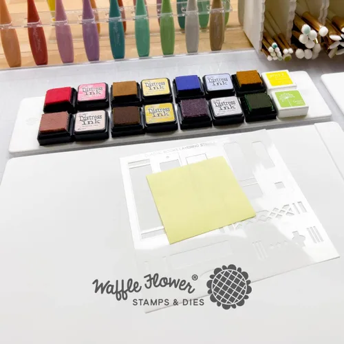 Miniatura 5 de Waffle Flower Mini soporte para almohadilla de tinta