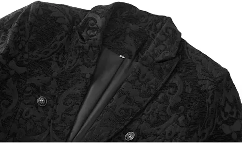 Miniatura 8 de ZNZHKR Chaqueta gótica steampunk para hombre, uniforme medieval victoriano, abrigo de Halloween